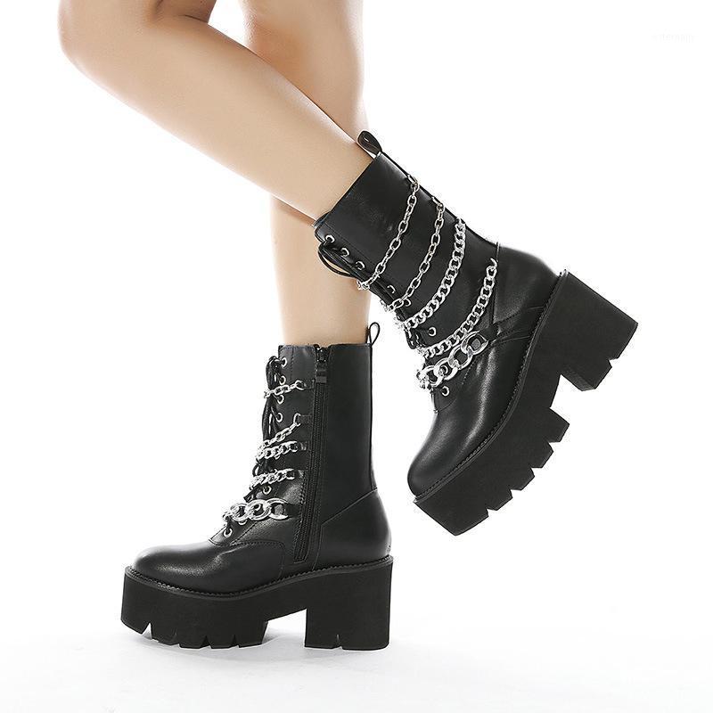 2021 Women Shoes Ankle Boots Platform Chains Fashion Non-Slip Zip Round Toe Sewing Square Heel Comfortable Solid PU Leather1, Black
2021 Women Shoes Ankle Boots Platform Chains Fashion Non-Slip Zip Round Toe Sewing Square Heel Comfortable Solid PU Leather1, Black