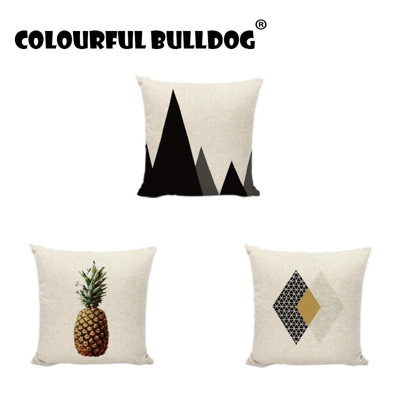 Geometric Black Trilateral Cushion Covers Pineapple Printed Home Decor Car Trip Feather White Line Gifts Throw Pillow Cases 
Geometric Black Trilateral Cushion Covers Pineapple Printed Home Decor Car Trip Feather White Line Gifts Throw Pillow Cases