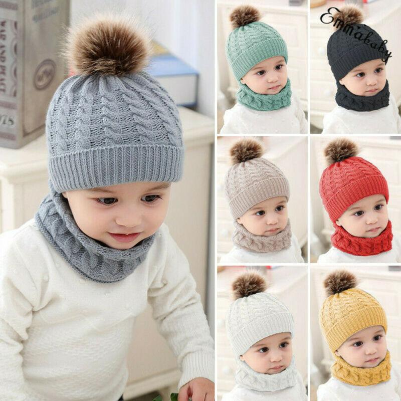 Toddler Kids Skullies Baby Boy Girl Winter Warm Knitted Crochet Beanie Hat Cap Scarf Sets Beanies1, White
Toddler Kids Skullies Baby Boy Girl Winter Warm Knitted Crochet Beanie Hat Cap Scarf Sets Beanies1, White