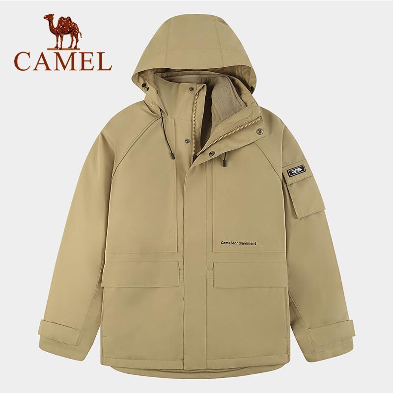CAMEL Men Warm Waterproof Jacket Two-piece Three-in-one Detachable Fleece Liner Tide Brand Tooling Jackets 2021 New1, Black
CAMEL Men Warm Waterproof Jacket Two-piece Three-in-one Detachable Fleece Liner Tide Brand Tooling Jackets 2021 New1, Black