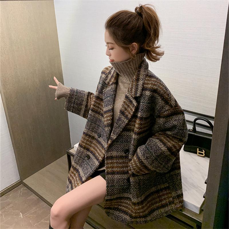 High Quality Autumn Winter Woman Jacket Plaid Korean Style Short Women Coat Women's Clothes Manteau Femme Hiver 2021 New WPY2129, Coffee cotton
High Quality Autumn Winter Woman Jacket Plaid Korean Style Short Women Coat Women's Clothes Manteau Femme Hiver 2021 New WPY2129, Coffee cotton