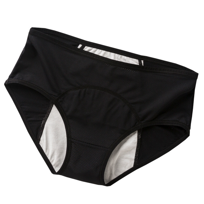 3pcs Period Panties Menstruation Women Underwear Plus Size L-6XL Menstrual Pants Organic Cotton Panty Leak Proof Female Briefs 201112