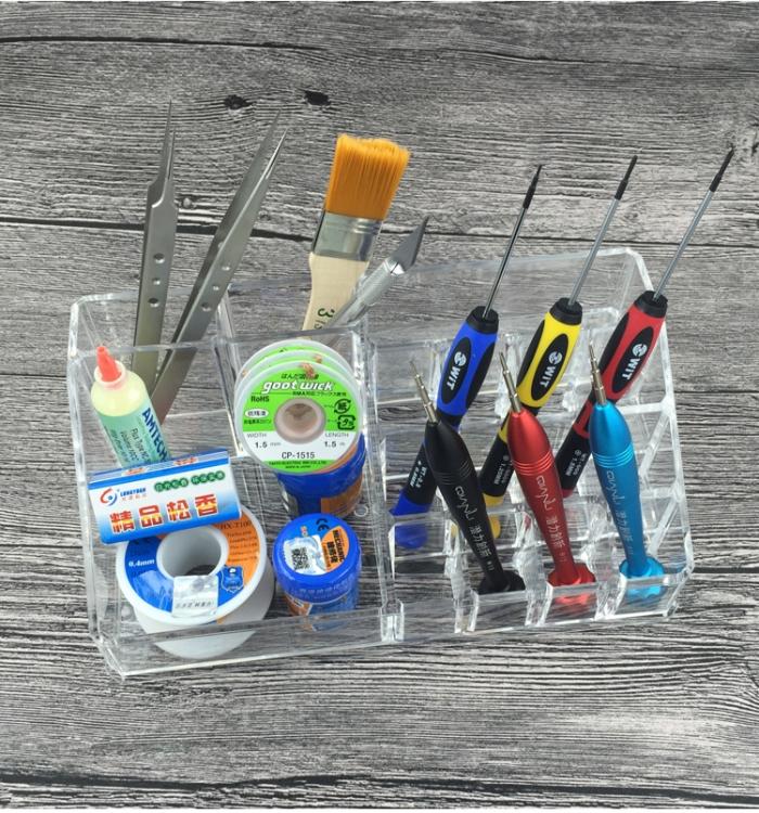 PHONEFIX Acrylic Plastic Toolbox Transparent Electronic Components Storage Box Parts Screws Container for Mobile Phone Repair
PHONEFIX Acrylic Plastic Toolbox Transparent Electronic Components Storage Box Parts Screws Container for Mobile Phone Repair