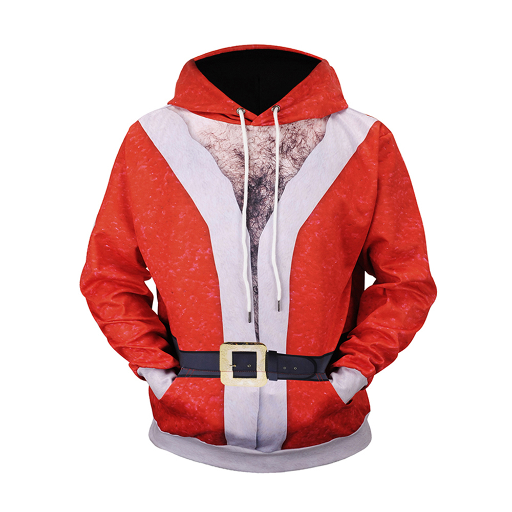 New autumn winter men's hoodies European and American fashion Santa Claus series in 2019, Coral red
New autumn winter men's hoodies European and American fashion Santa Claus series in 2019, Coral red