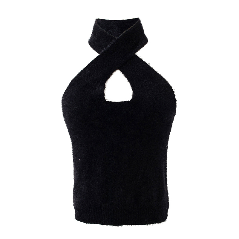 New Elegant Women Sexy Solid Cross Halter Sweaters 2021 Fashion Ladies Black Knitted Tops Sweet Female Chic Hollow Out Pullovers D5aj
New Elegant Women Sexy Solid Cross Halter Sweaters 2021 Fashion Ladies Black Knitted Tops Sweet Female Chic Hollow Out Pullovers D5aj