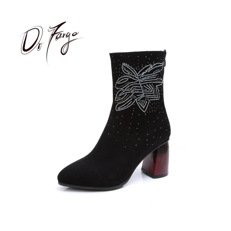 DRFARGO Ankle Boots for Women Spring Winter Warm Shoes Block High Heel Back zip Boots Nubuck Genuine Leather Fashion Black Shoes, Hn225-2
DRFARGO Ankle Boots for Women Spring Winter Warm Shoes Block High Heel Back zip Boots Nubuck Genuine Leather Fashion Black Shoes, Hn225-2