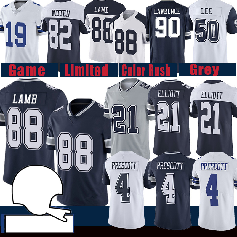 88 CeeDee Lamb 4 Dak Prescott Ezekiel Elliott Football Jersey Leighton Vander Esch DeMarcus Lawrence Amari Cooper Jason Witte Roger Staubach, Patch+jersey (niuzai)
88 CeeDee Lamb 4 Dak Prescott Ezekiel Elliott Football Jersey Leighton Vander Esch DeMarcus Lawrence Amari Cooper Jason Witte Roger Staubach, Patch+jersey (niuzai)