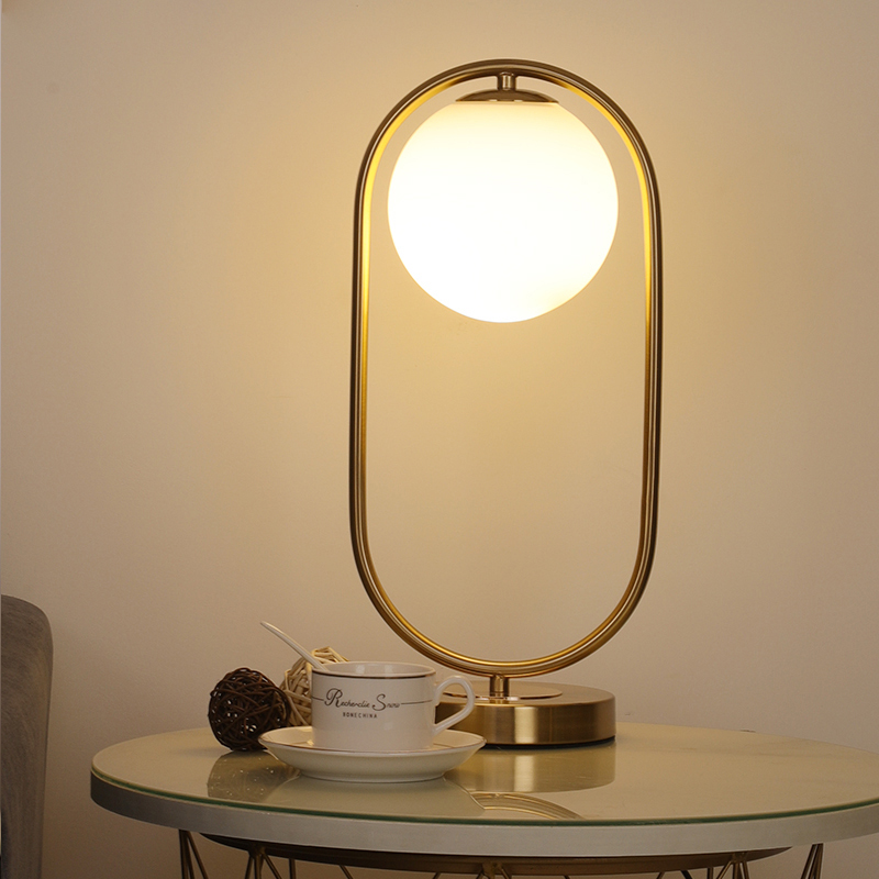 Modern Glass Bedside Lamp with Nordic Design - Perfect Accent Lighting for Home Interiors