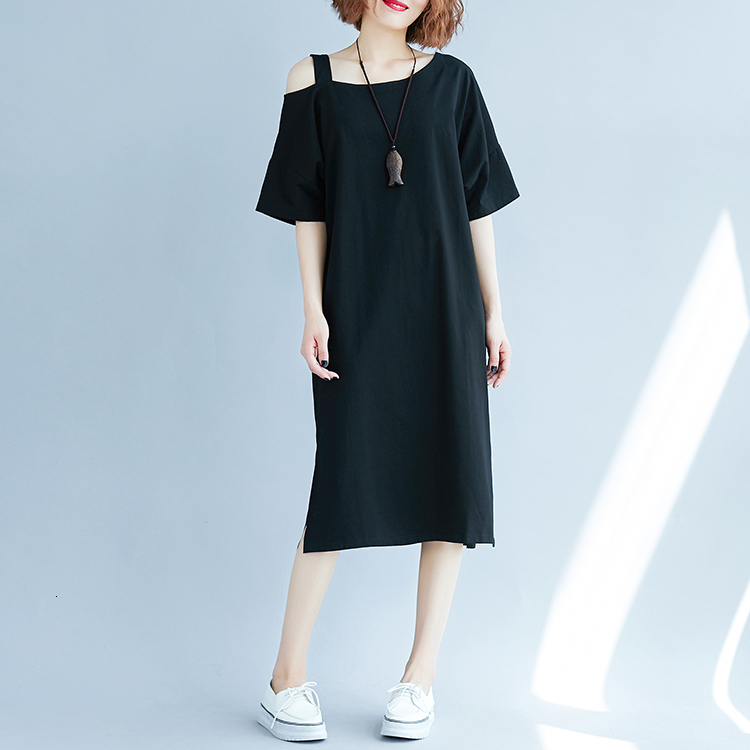 2021 New Plus Siz Summer Pure Cotton Comfortable Elegant One-shoulder Straight Loose Robe Femme Ete Vintage Black Women M0vi, Blue
2021 New Plus Siz Summer Pure Cotton Comfortable Elegant One-shoulder Straight Loose Robe Femme Ete Vintage Black Women M0vi, Blue