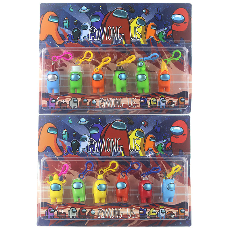 2020 hot sale 7-9cm AMONG US game dolls handle 6 types of mixed hair with one card and 2 types
2020 hot sale 7-9cm AMONG US game dolls handle 6 types of mixed hair with one card and 2 types