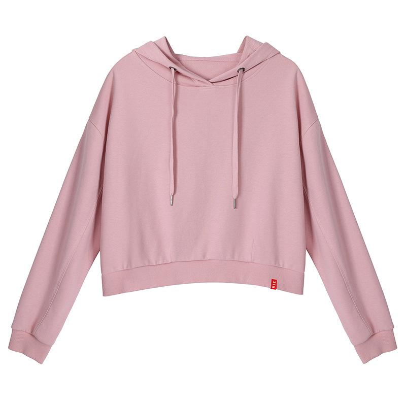 2020 Women Autumn Spring Hoodies Fashion Soild Color Pink Long Sleeve Casual Pullovers Female Short Cool Hooded Loose, Black
2020 Women Autumn Spring Hoodies Fashion Soild Color Pink Long Sleeve Casual Pullovers Female Short Cool Hooded Loose, Black