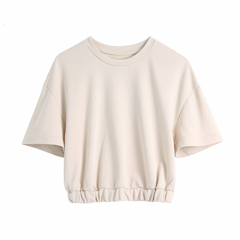 2021 New Causal Women Sport Solid Sleeve Shirts Fashion Ladies O-neck Short Tops Streetwear Female Chic Elastic Waist Blouses Mu4a, Gray
2021 New Causal Women Sport Solid Sleeve Shirts Fashion Ladies O-neck Short Tops Streetwear Female Chic Elastic Waist Blouses Mu4a, Gray