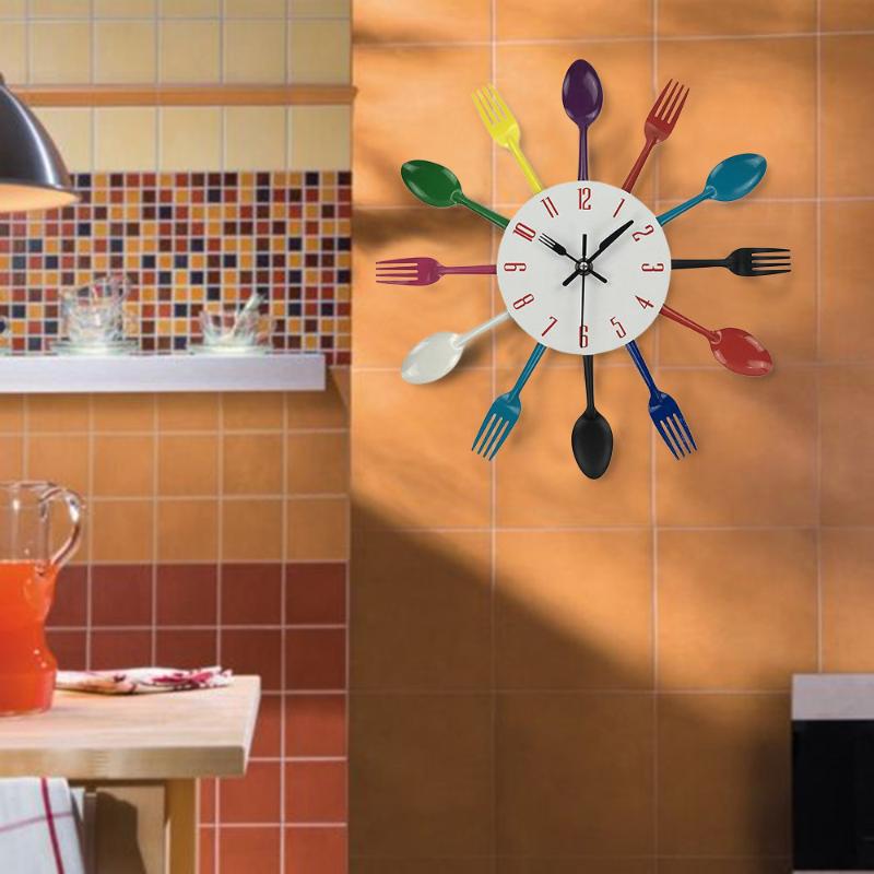 Multicolor Wall Clock Home Decoration Cutlery Kitchen Utensil Beautiful Novel Spoon Fork Clock Pendule Mural
Multicolor Wall Clock Home Decoration Cutlery Kitchen Utensil Beautiful Novel Spoon Fork Clock Pendule Mural