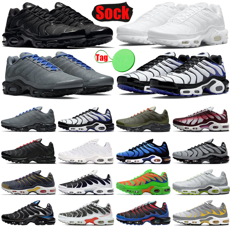 With Sock Tag tn plus men running shoes tns tnplus ultra triple black white Hyper Blue mens trainers sports sneakers runners
With Sock Tag tn plus men running shoes tns tnplus ultra triple black white Hyper Blue mens trainers sports sneakers runners