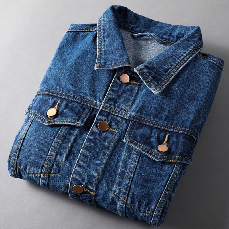 Plus size 5XL Solid Turn-down Collar Jean Jacket for Women Loose Casual Blue Fashion Women Coats Female outwear Denim Feminine 201109