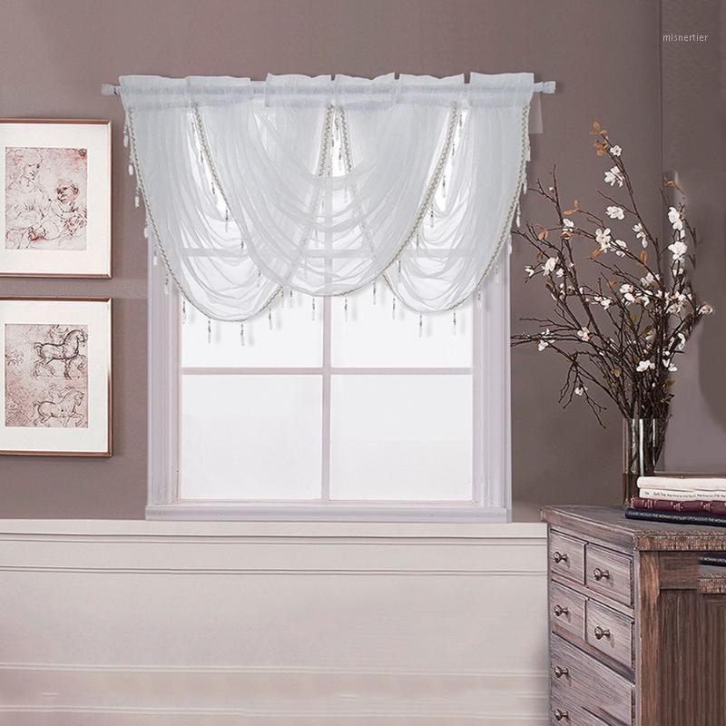Crystal Curtain Valance Curtains Silver Silk Line Beaded Curtain Valance Sheer Window Curtains for Living Room Kitchen1, White
Crystal Curtain Valance Curtains Silver Silk Line Beaded Curtain Valance Sheer Window Curtains for Living Room Kitchen1, White
