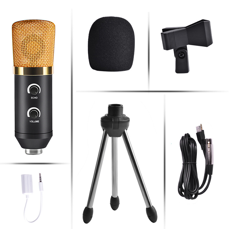 3.5mm wired Anchor microphone USB Condenser Sound Handheld Stereo Studio KTV Karaoke Player Loudspeaker With MIC Speaker with Stand
3.5mm wired Anchor microphone USB Condenser Sound Handheld Stereo Studio KTV Karaoke Player Loudspeaker With MIC Speaker with Stand