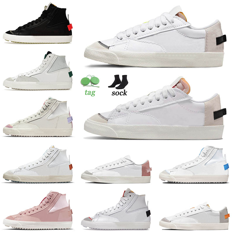 New Quality 2022 Sports Blazer Mid 77 Low Jumbo Running Shoes Pink Oxford White Black Sail Floral Sunflower Dark Russet Men Women Sneakers Trainers, C13 white green 36-45
New Quality 2022 Sports Blazer Mid 77 Low Jumbo Running Shoes Pink Oxford White Black Sail Floral Sunflower Dark Russet Men Women Sneakers Trainers, C13 white green 36-45