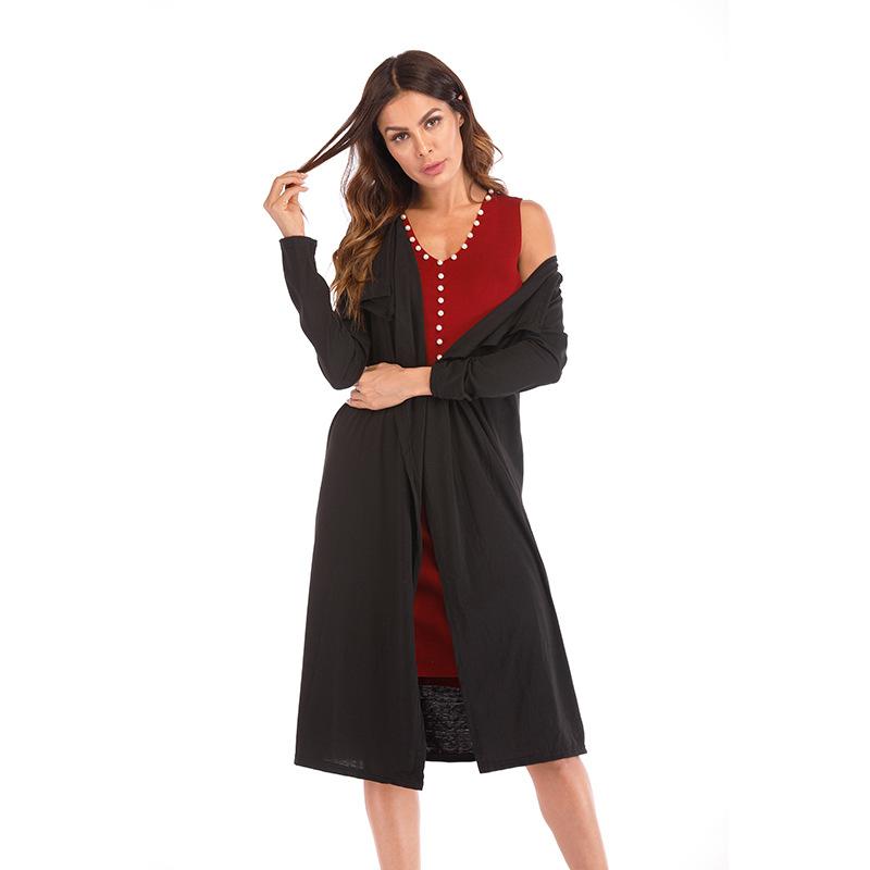 Grey Black Autumn Thin Slim Cardigan Coats Women Long Sleeve Knitted Top Casual Transverse Striped Outwear Turn Dwon Collar 2020, 0258-grey
Grey Black Autumn Thin Slim Cardigan Coats Women Long Sleeve Knitted Top Casual Transverse Striped Outwear Turn Dwon Collar 2020, 0258-grey