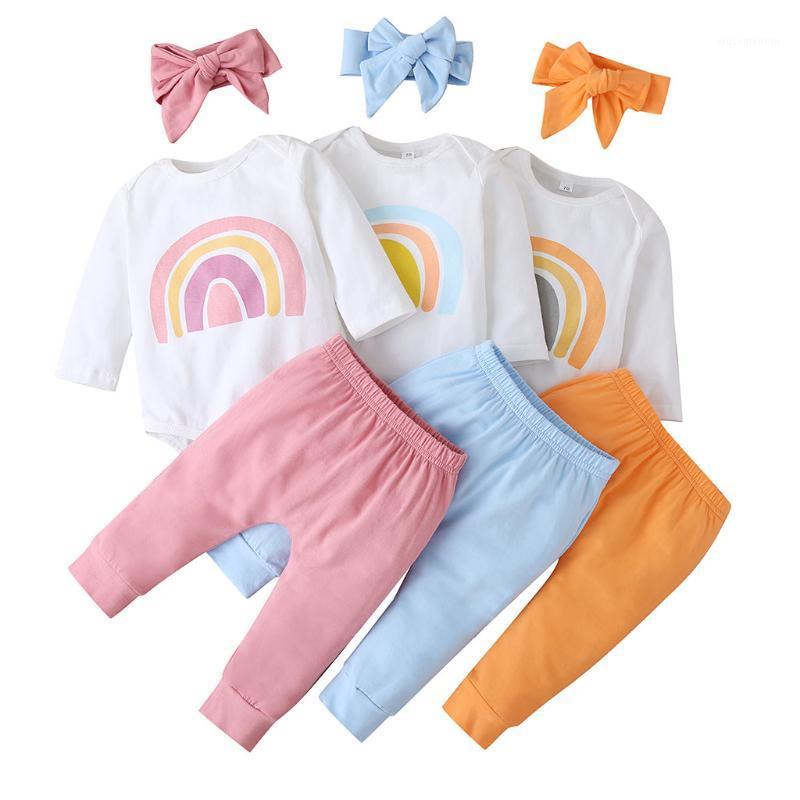 Three Piece Baby Girl Boy Clothes Set Autumn Winter Rainbow Long Sleeve Bodysuit Pants With Headband Outfits Set 6-18Months1, Blue
Three Piece Baby Girl Boy Clothes Set Autumn Winter Rainbow Long Sleeve Bodysuit Pants With Headband Outfits Set 6-18Months1, Blue