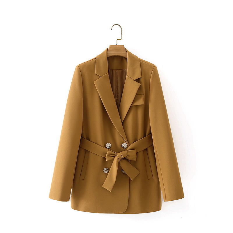 2021 New Dt-27704 European and American Women's Wholesale Autumn Camel Double Breasted Belt Suit Coat 3a2k
2021 New Dt-27704 European and American Women's Wholesale Autumn Camel Double Breasted Belt Suit Coat 3a2k