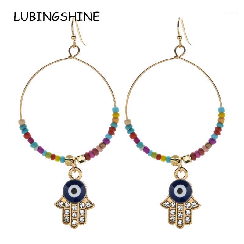 Bohemian Gold Color Seed Bead Evil Eye Drop Earrings for Women Round Big Fatima Hand Dangle Earrings Fashion Jewelry1
Bohemian Gold Color Seed Bead Evil Eye Drop Earrings for Women Round Big Fatima Hand Dangle Earrings Fashion Jewelry1
