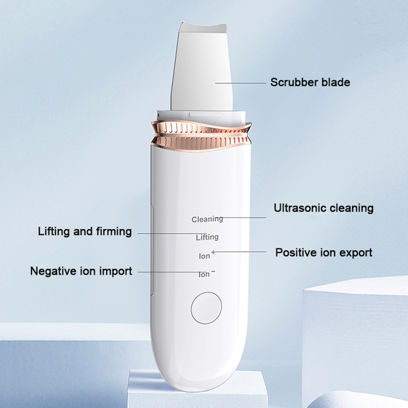 Ultrasonic Ion Skin Scrubber Rechargeable Deep Cleaning High Frequency Vibration Face Peeling Massager Spa Blackhead Removal Rab
Ultrasonic Ion Skin Scrubber Rechargeable Deep Cleaning High Frequency Vibration Face Peeling Massager Spa Blackhead Removal Rab