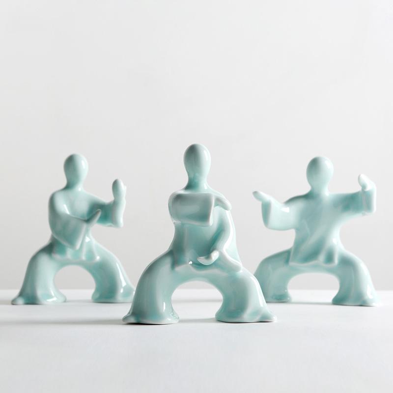 Taiji Figure Jingdezhen Handmade Shadow Green Glaze Ceramic Furnishing Articles New Chinese Style creative sculpture
Taiji Figure Jingdezhen Handmade Shadow Green Glaze Ceramic Furnishing Articles New Chinese Style creative sculpture