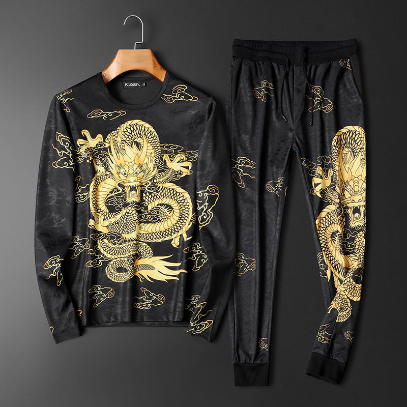 Chinese Style Long T-shirt Pieces Set Fall 7xl Male Training Suit + Sweatshirt Nllj, Black
Chinese Style Long T-shirt Pieces Set Fall 7xl Male Training Suit + Sweatshirt Nllj, Black