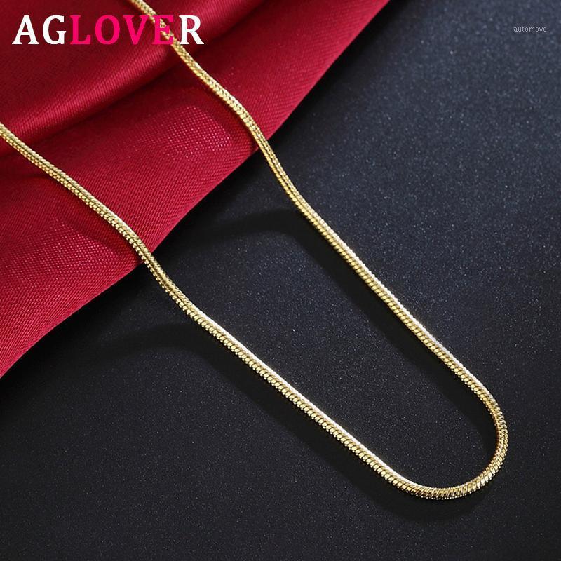 AGLOVER 925 Sterling Silver 16/18/20/22/24/26/28/30 Inch 2MM Long Snake Chain Necklace For Woman Man Fashion Wedding Jewelry1
AGLOVER 925 Sterling Silver 16/18/20/22/24/26/28/30 Inch 2MM Long Snake Chain Necklace For Woman Man Fashion Wedding Jewelry1