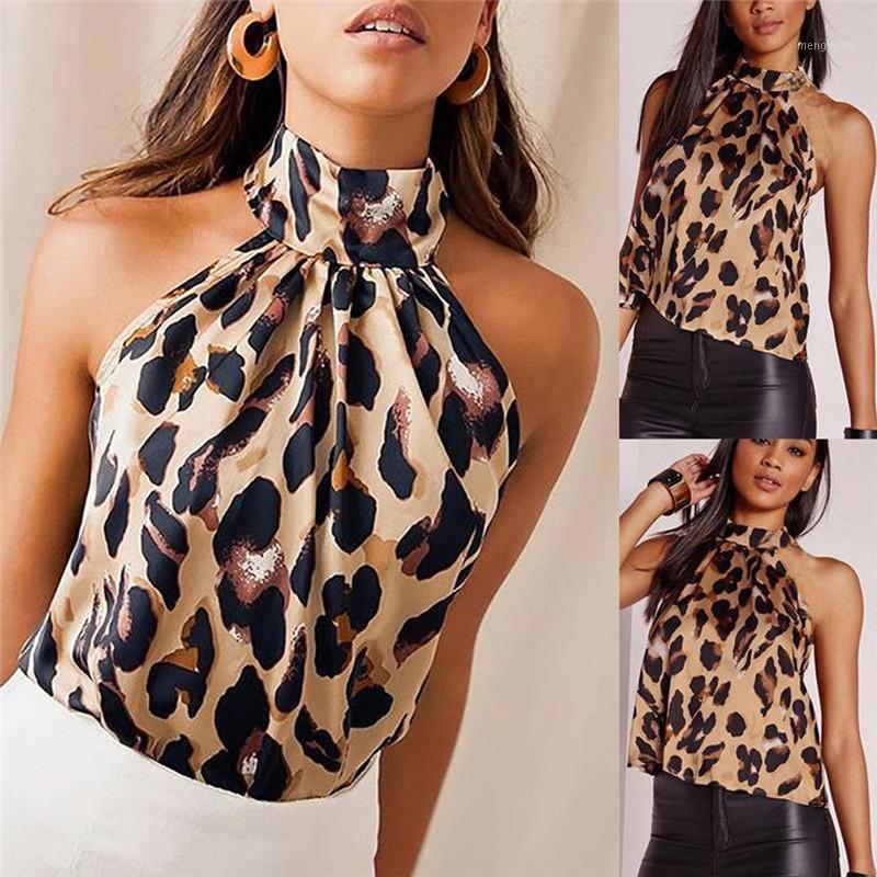 Women' Blouses & Shirts Fashion Casual Loose Halter Neck Women Leopard Print Sleeveless Tank Top Blouse Vest Summer Pullover Clothes For Gi, As picture show
Women' Blouses & Shirts Fashion Casual Loose Halter Neck Women Leopard Print Sleeveless Tank Top Blouse Vest Summer Pullover Clothes For Gi, As picture show