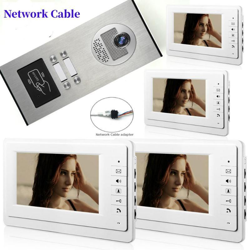 7" video intercom doorbell night vision 1000tvl door camera waterproof unlock for home apartment video door phone system1
7" video intercom doorbell night vision 1000tvl door camera waterproof unlock for home apartment video door phone system1