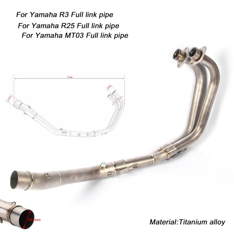 MT03 R25 R3 Full Connecting Pipe Link 51mm Exhaust Muffler Pipe System for R25 R3 MT03
MT03 R25 R3 Full Connecting Pipe Link 51mm Exhaust Muffler Pipe System for R25 R3 MT03