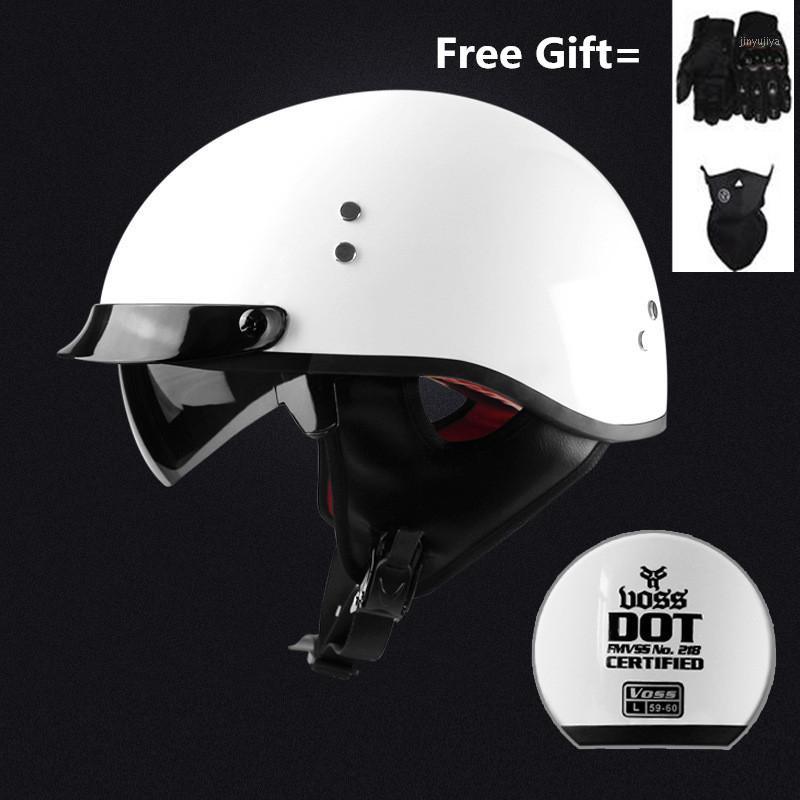 Motorbike Casco Motorcycle Helmet Vintage Moto Helmet 3/4 Open Face Capacete Biker Retro Scooter white gloss to XXL1
Motorbike Casco Motorcycle Helmet Vintage Moto Helmet 3/4 Open Face Capacete Biker Retro Scooter white gloss to XXL1