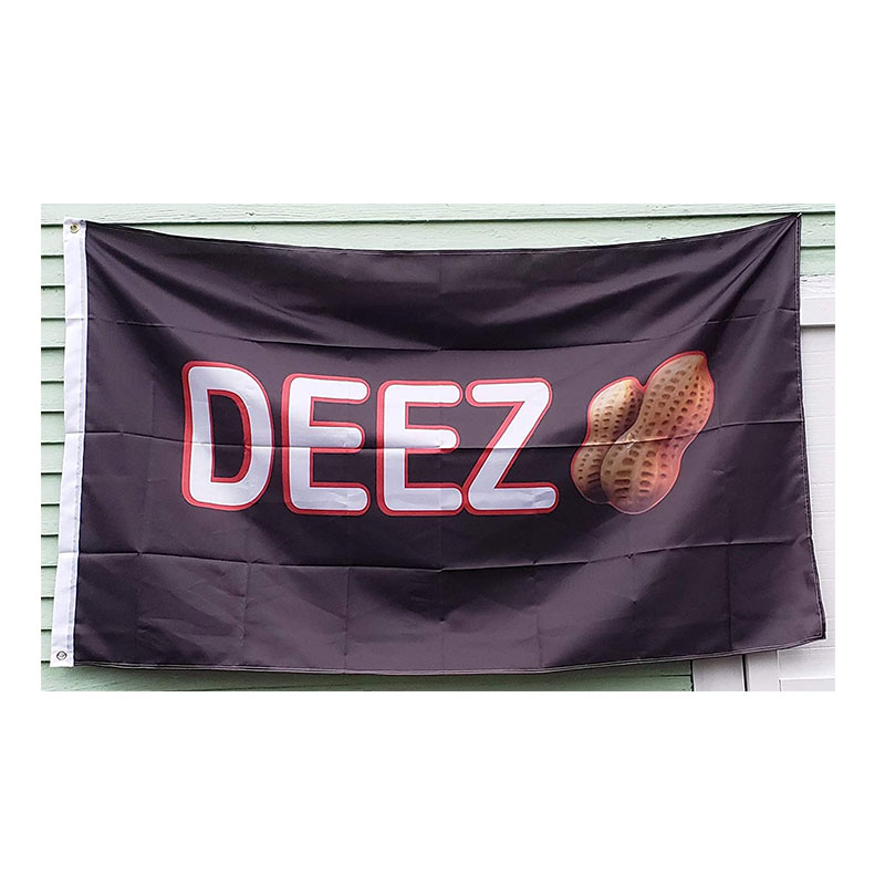 Deez (Nuts) 3' by 5' Flag Garage Dorm 100% Single-Layer Polyester 3x5 Ft New Flying Hanging Flags Decorative Sport Football Backetball Run
Deez (Nuts) 3' by 5' Flag Garage Dorm 100% Single-Layer Polyester 3x5 Ft New Flying Hanging Flags Decorative Sport Football Backetball Run