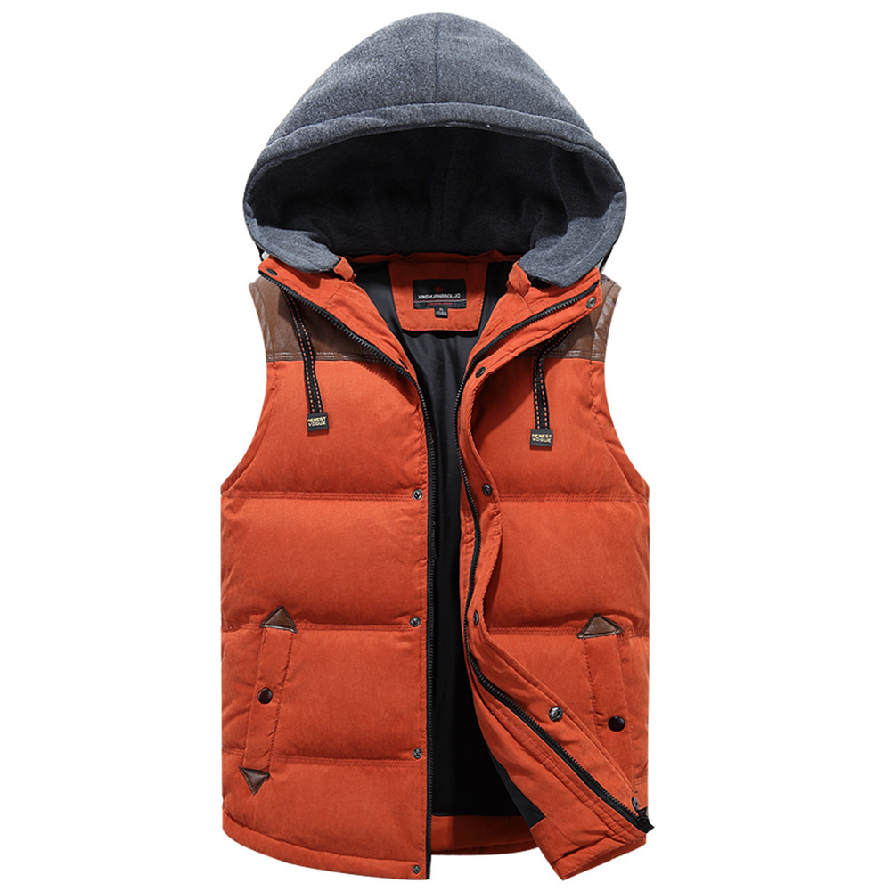 100% Real White Duck Down Vest For Men Winter Autumn Male Casual Warm Thick Parka Outerwear Sleeveless Jacket Mens Waistcoat 201104