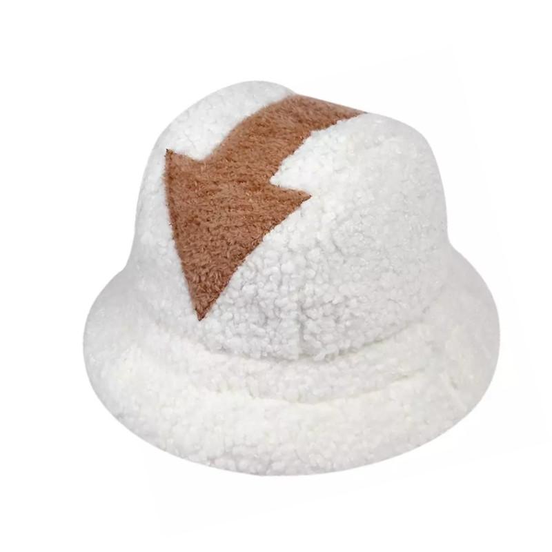 Winter Adult women warm lamb wool bucket hat Fisherman caps Arrow embroidery thick Panama gorros, White
Winter Adult women warm lamb wool bucket hat Fisherman caps Arrow embroidery thick Panama gorros, White