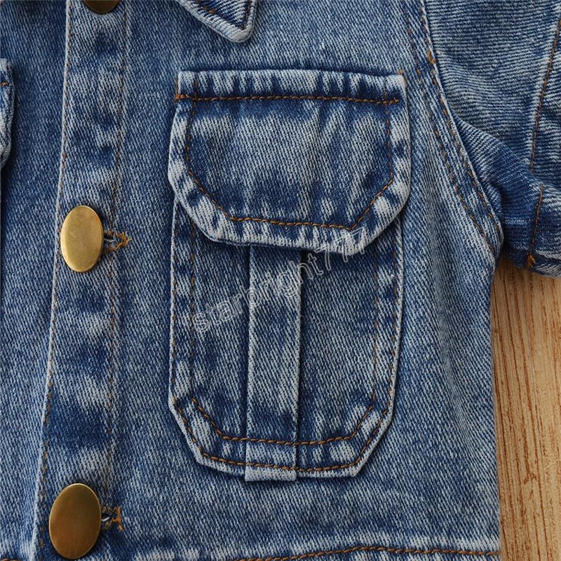 kids Clothing Sets girls Denim outfits children cardigan coat Tops+cowboy shorts 2pcs/set summer fashion Boutique baby clothes