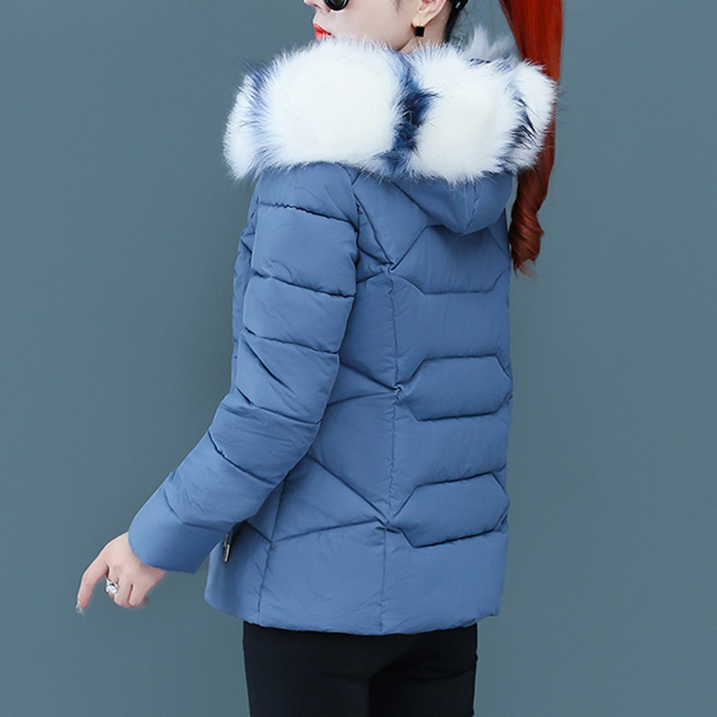 Women Winter Removable plush padded coat Parkas Warm Hooded Short Slim Cotton-padded Fashion Thick Jackets Coat Outwear #40 201019