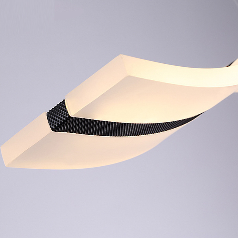 modern creative Pendant Lamps fashion LED living bedroom dining room wavy acrylic Chandelier 90 260 v