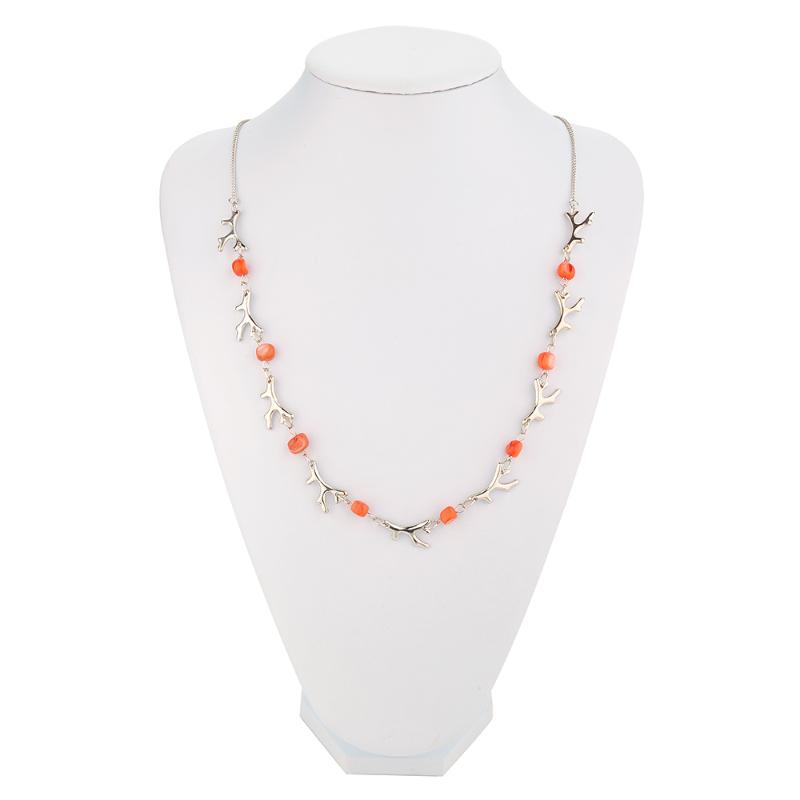 Chains Summer Sea Metal Plants With Coral Beads Long Necklace& Romantic Sweety Red Necklace For Young And Maturity Women
Chains Summer Sea Metal Plants With Coral Beads Long Necklace& Romantic Sweety Red Necklace For Young And Maturity Women