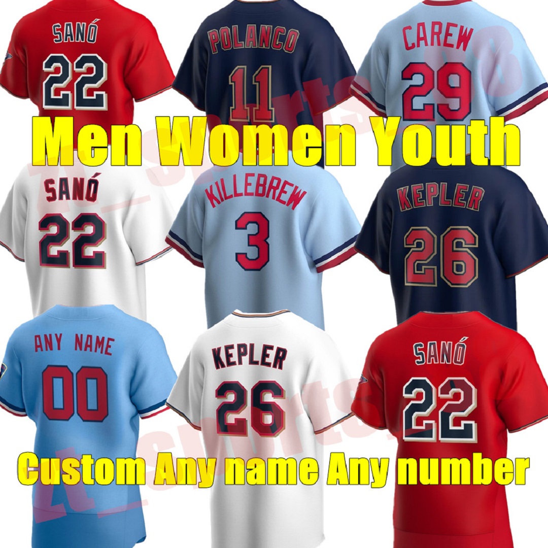 20 21 Minnesota Josh Donaldson Twins Baseball Jerseys Max Kepler Miguel Sano Byron Buxton Nelson Cruz Rod Carew Joe Mauer Harmon Killebrew Aaron, As shown in illustration
20 21 Minnesota Josh Donaldson Twins Baseball Jerseys Max Kepler Miguel Sano Byron Buxton Nelson Cruz Rod Carew Joe Mauer Harmon Killebrew Aaron, As shown in illustration