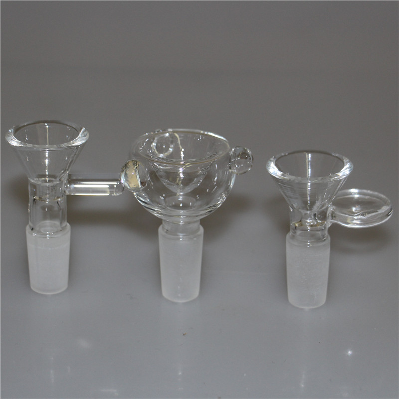 

14mm 18mm male Smoking bong Slide bowl Dry Herb Tobacco bowls Ash Catcher for Glass Bongs Water Pipes oil Rig