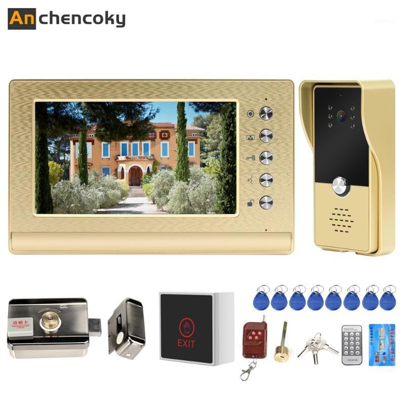 Anchencoky Video Intercom Doorbell with lock and 3A Power Kit 7 inch Video Door Phone Wired Access Control System Support Unlock1
Anchencoky Video Intercom Doorbell with lock and 3A Power Kit 7 inch Video Door Phone Wired Access Control System Support Unlock1