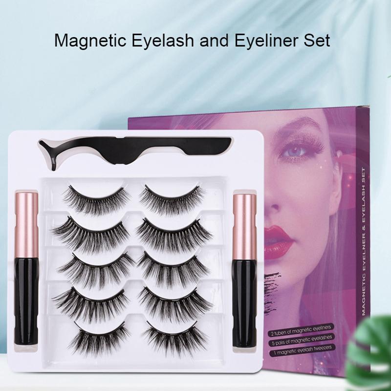 5 Pairs Magnetic Eyelashs Set Magnet Liquid Eyeliner& Magnetic Lashes & Tweezer Set Waterproof Lasting Eyelash Extension TSLM2
5 Pairs Magnetic Eyelashs Set Magnet Liquid Eyeliner& Magnetic Lashes & Tweezer Set Waterproof Lasting Eyelash Extension TSLM2