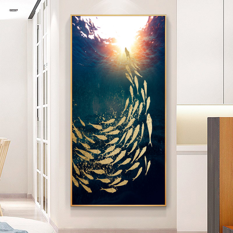 Modern abstract single scale fish oil painting Gouden Koi Vissen Muur canvas Schilderij Landschap Marine poster living room interior rimless painting
Modern abstract single scale fish oil painting Gouden Koi Vissen Muur canvas Schilderij Landschap Marine poster living room interior rimless painting