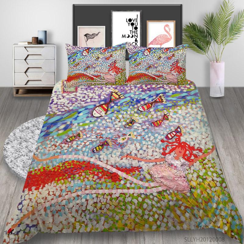 Oil Painting Watercolor Print Bedding Set Luxury Duvet Cover Set Creative Bed Bedroom Decoration 2/3 Pcs Dropship, Style 2
Oil Painting Watercolor Print Bedding Set Luxury Duvet Cover Set Creative Bed Bedroom Decoration 2/3 Pcs Dropship, Style 2