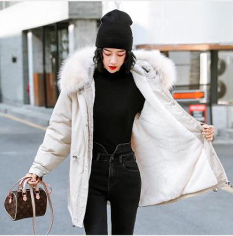 Wholesale new style winter women's overcoming mid-length lamb hair liner big fur collar cotton coat, Black
Wholesale new style winter women's overcoming mid-length lamb hair liner big fur collar cotton coat, Black