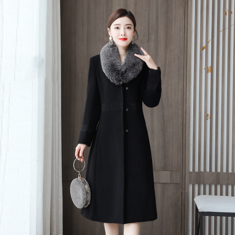 2021 New Western Style Fox Fur Collar Fashion Jacket Plus Size Women's Clothing Winter Wool Coat XUHL, Black
2021 New Western Style Fox Fur Collar Fashion Jacket Plus Size Women's Clothing Winter Wool Coat XUHL, Black