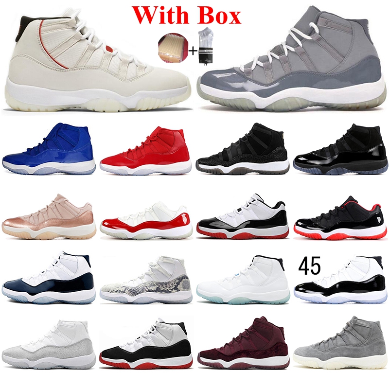 With Box 2021 Mens jumpman 11s 11basketball shoes INFRARED HEIRESS Grey suede blue Cap and Gown 25th Anniversary men women trainers sneakers, D15 40-47
With Box 2021 Mens jumpman 11s 11basketball shoes INFRARED HEIRESS Grey suede blue Cap and Gown 25th Anniversary men women trainers sneakers, D15 40-47